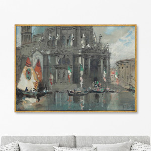 90603433 Репродукция картины на холсте "Santa maria della salute. venice. 1905г" 75x105 см STLM-0302386 КАРТИНЫ В КВАРТИРУ