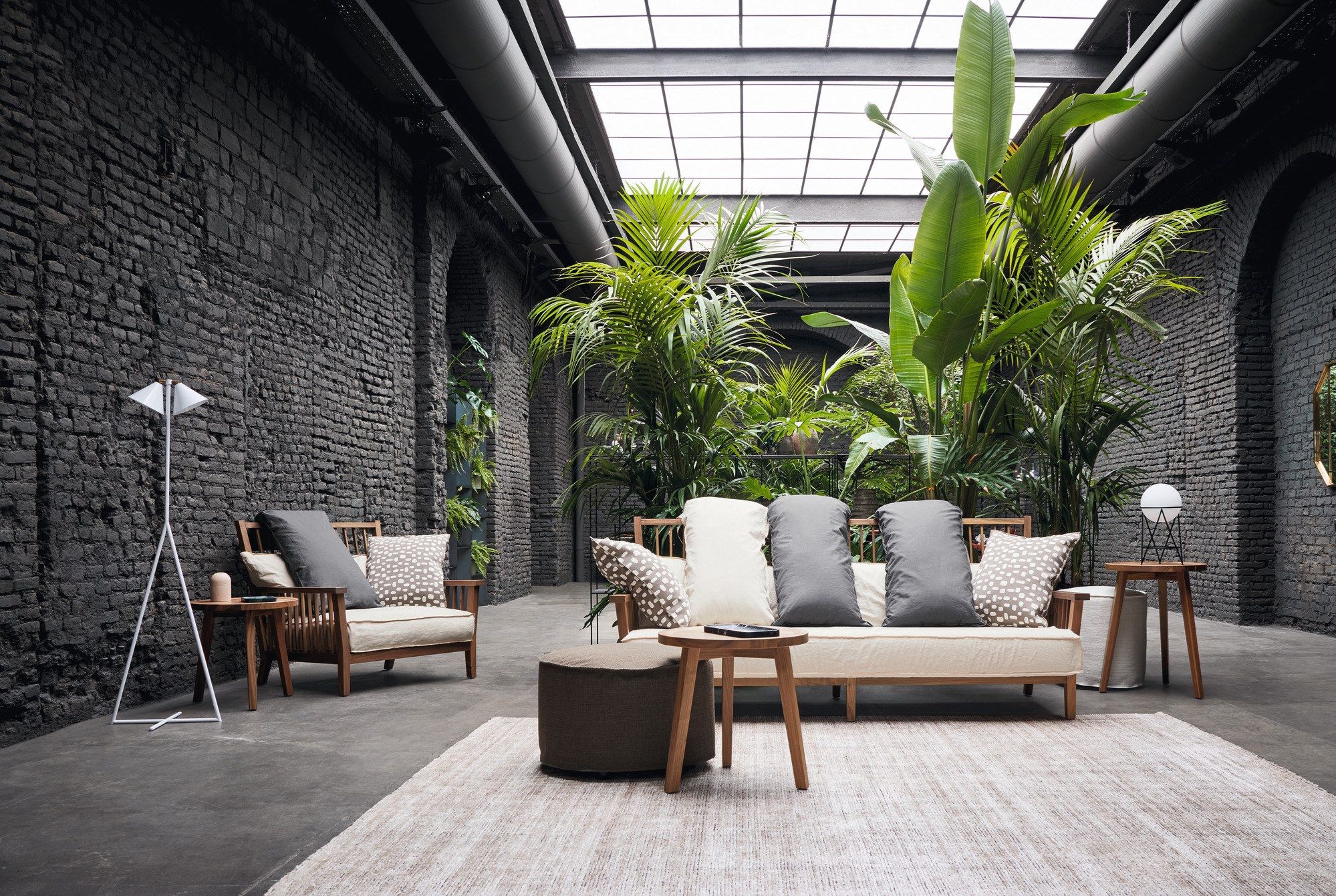 Ткань круглый съемный пуфик Gervasoni ARCH-00116994 - Вид №5