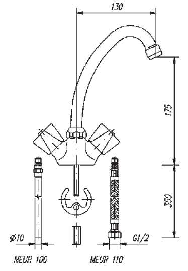 140-0001-01 Смеситель Mofem Trigo Santreyd  - Вид №1