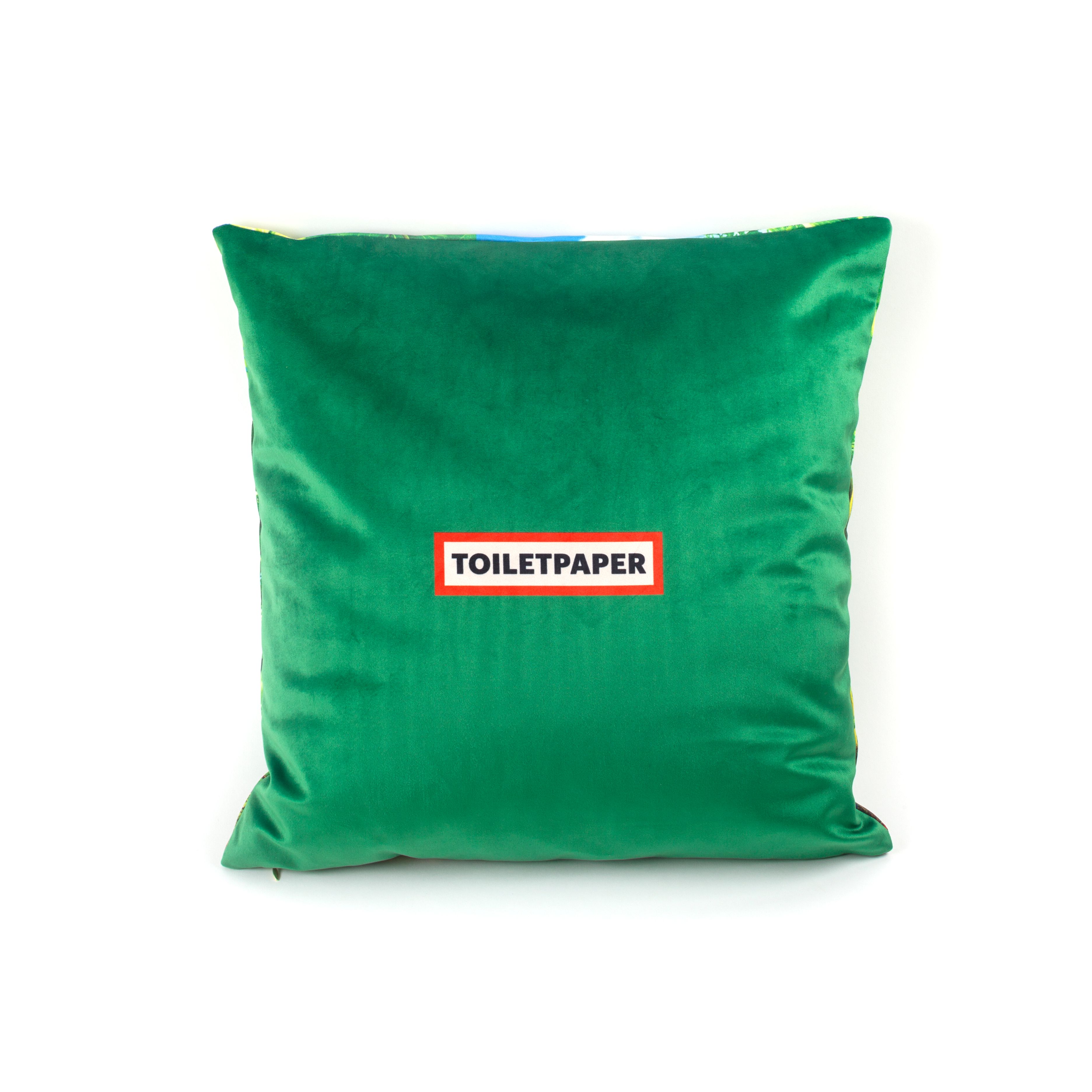 Квадратная подушка из ткани Seletti Seletti wears Toiletpaper ARCH-00139638 - Вид №2