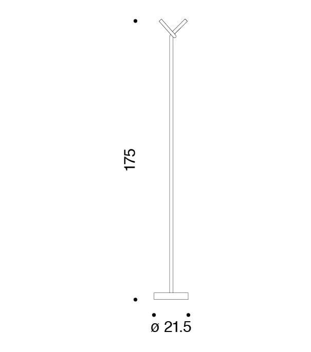 Напольная вешалка из АБС-пластика Danese Milano Bincan ARCH-00013457 - Вид №2