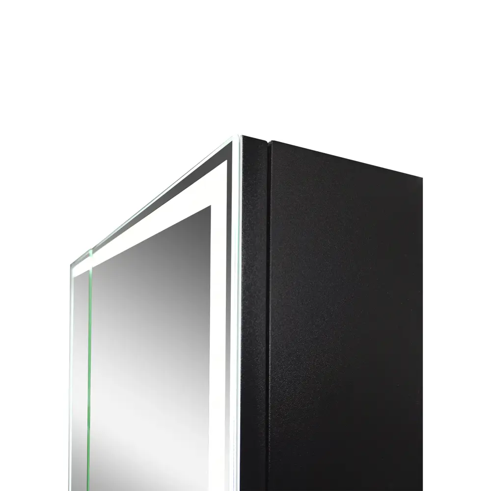 Шкаф зеркальный подвесной Montero Black LED с подсветкой 100x80 см цвет черный Santreyd STLM-2102448 - Вид №2