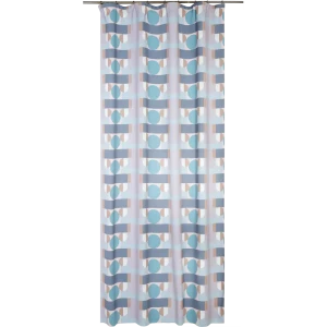 Штора на ленте Геометрия 200x270 см цвет серый