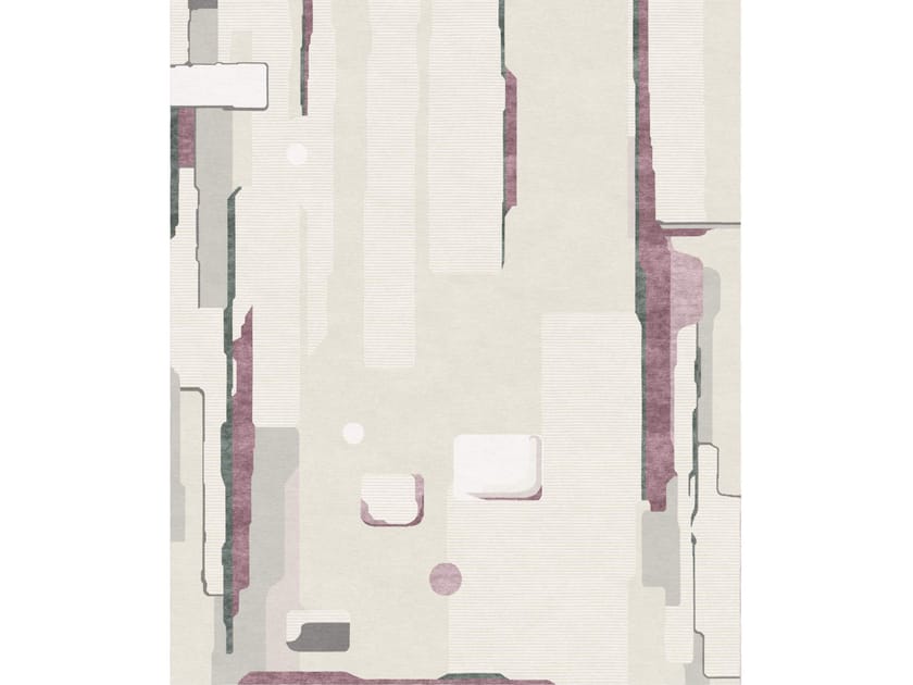 Прямоугольный ковер ручной работы Tapis Rouge абстракция ARCH-00125306