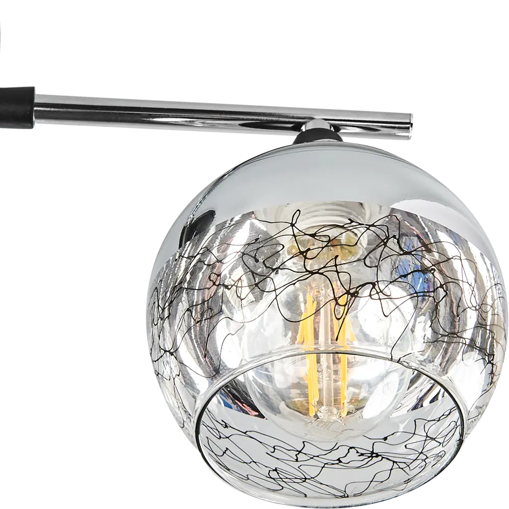 Люстра потолочная Escada 693/6P, 6 ламп, 22 м², цвет черный STLM-2157013 - Вид №4