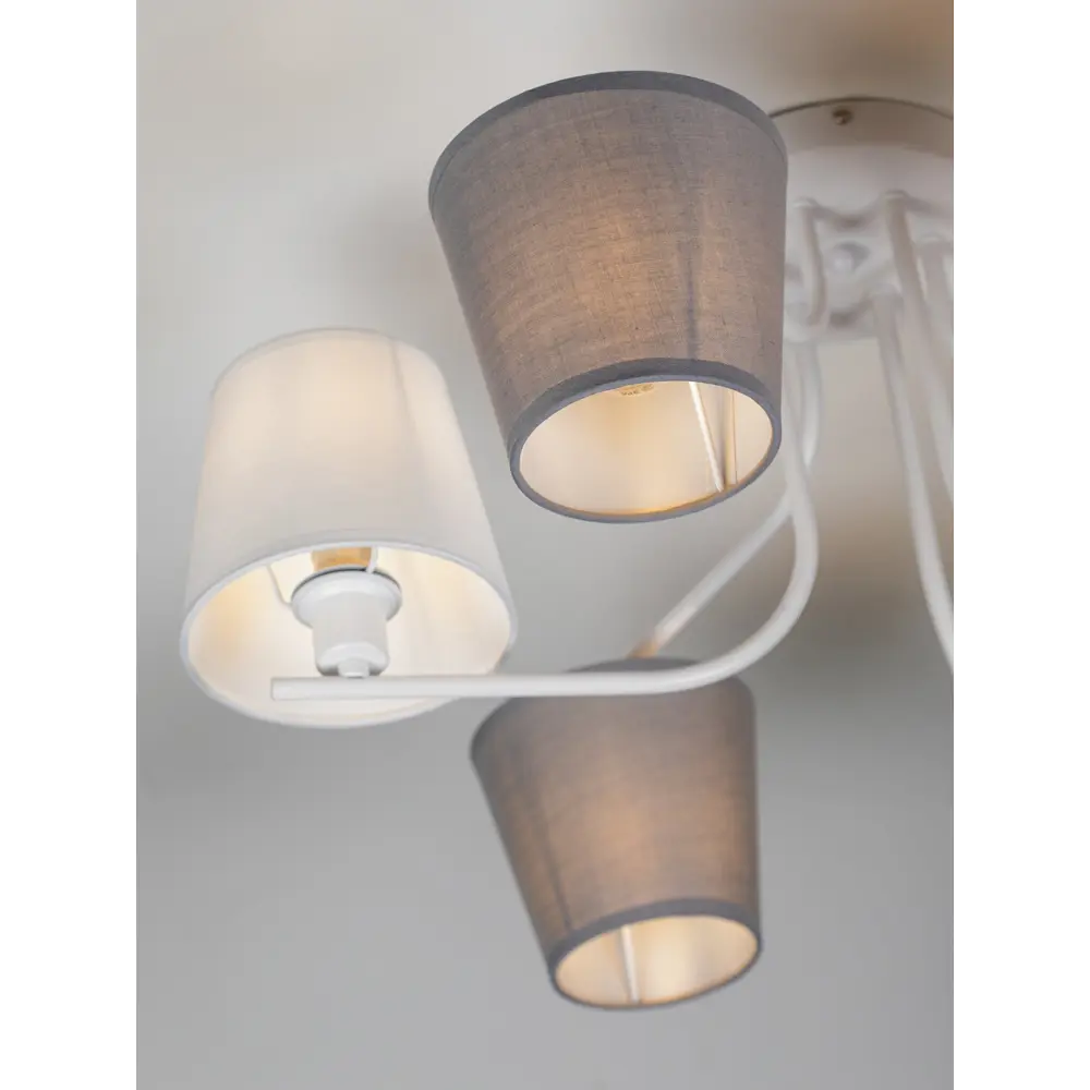 Люстра потолочная Chris 3154-306 6 ламп 18 м² цвет белый Rivoli STLM-2015689 - Вид №9