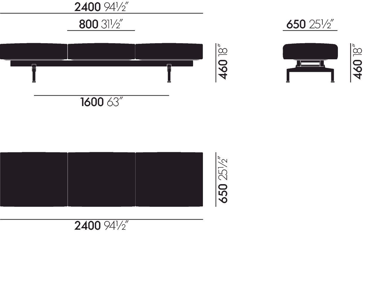 Секционный диван VITRA мягкая работа ARCH-00079650 - Вид №43