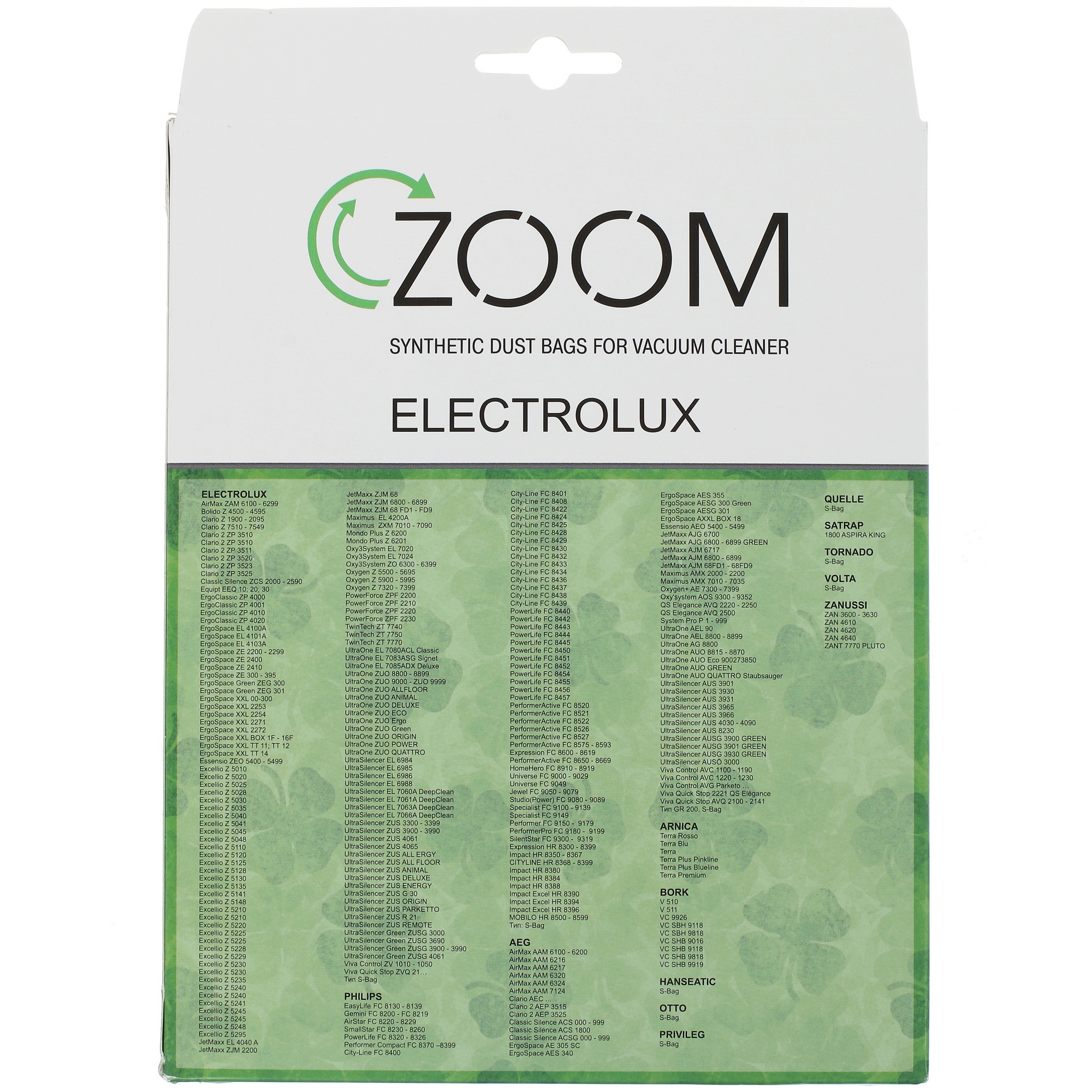 1345087 Мешок-пылесборник ZOOM ЕL-502 STDN-0072539 - Вид №1