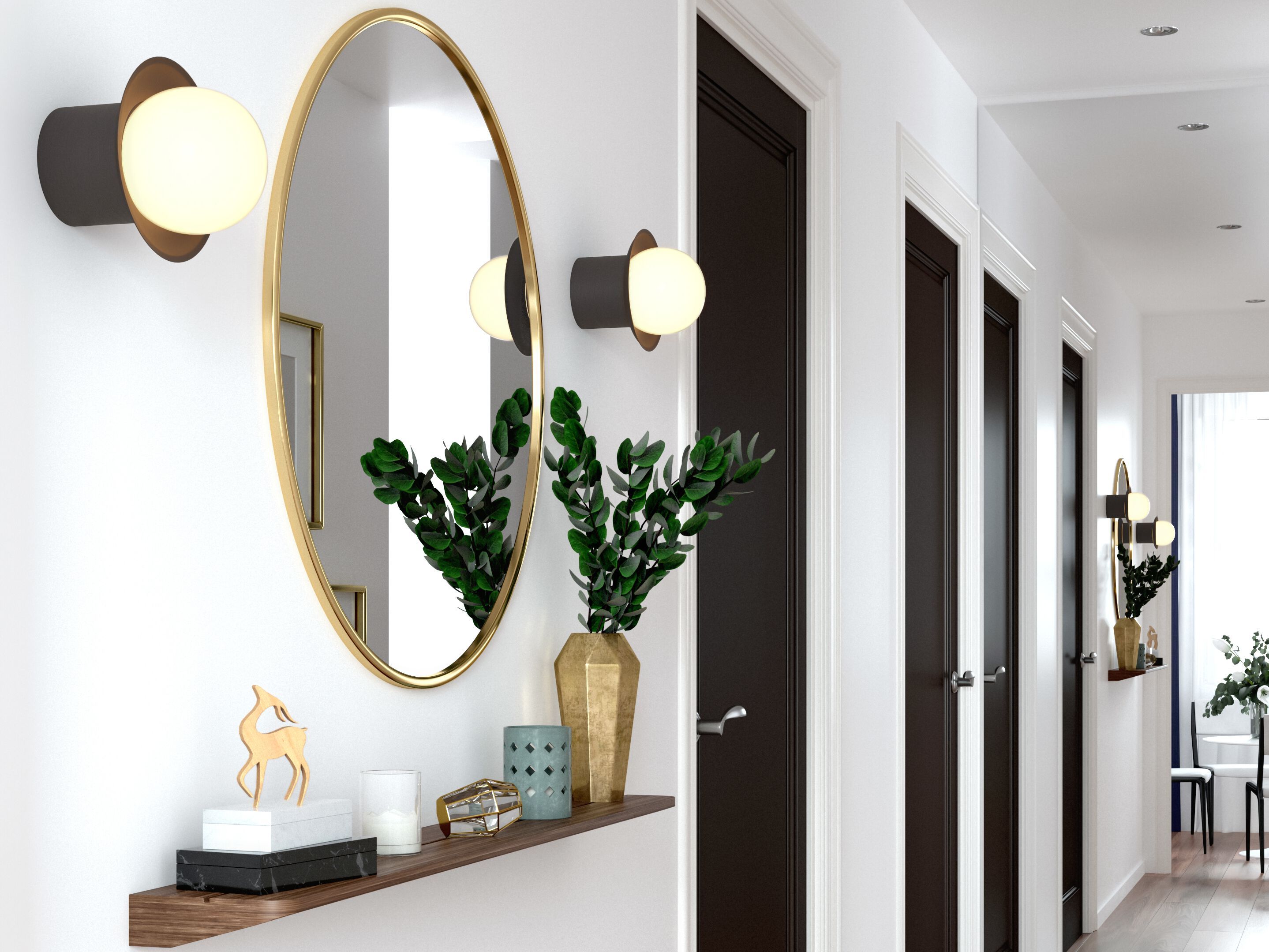 Латунный светодиодный настенный светильник CVL Luminaires Janed ARCH-00059893 - Вид №4