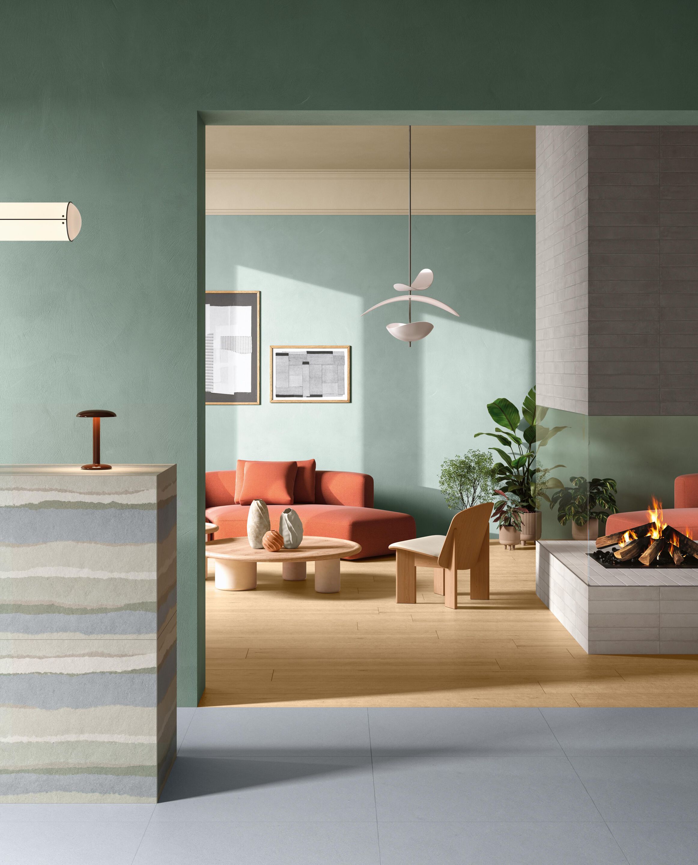 Пол/облицовка из керамогранита с эффектом древесины CERAMICA DEL CONCA NATIVE ARCH-00042119 - Вид №14