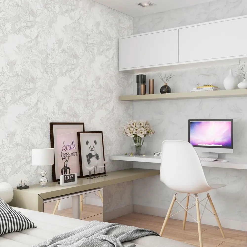 Московская обойная фабрика Ривьера - флизелиновые обои жемчужного оттенка 89390790 STLM-1575625 - Вид №3