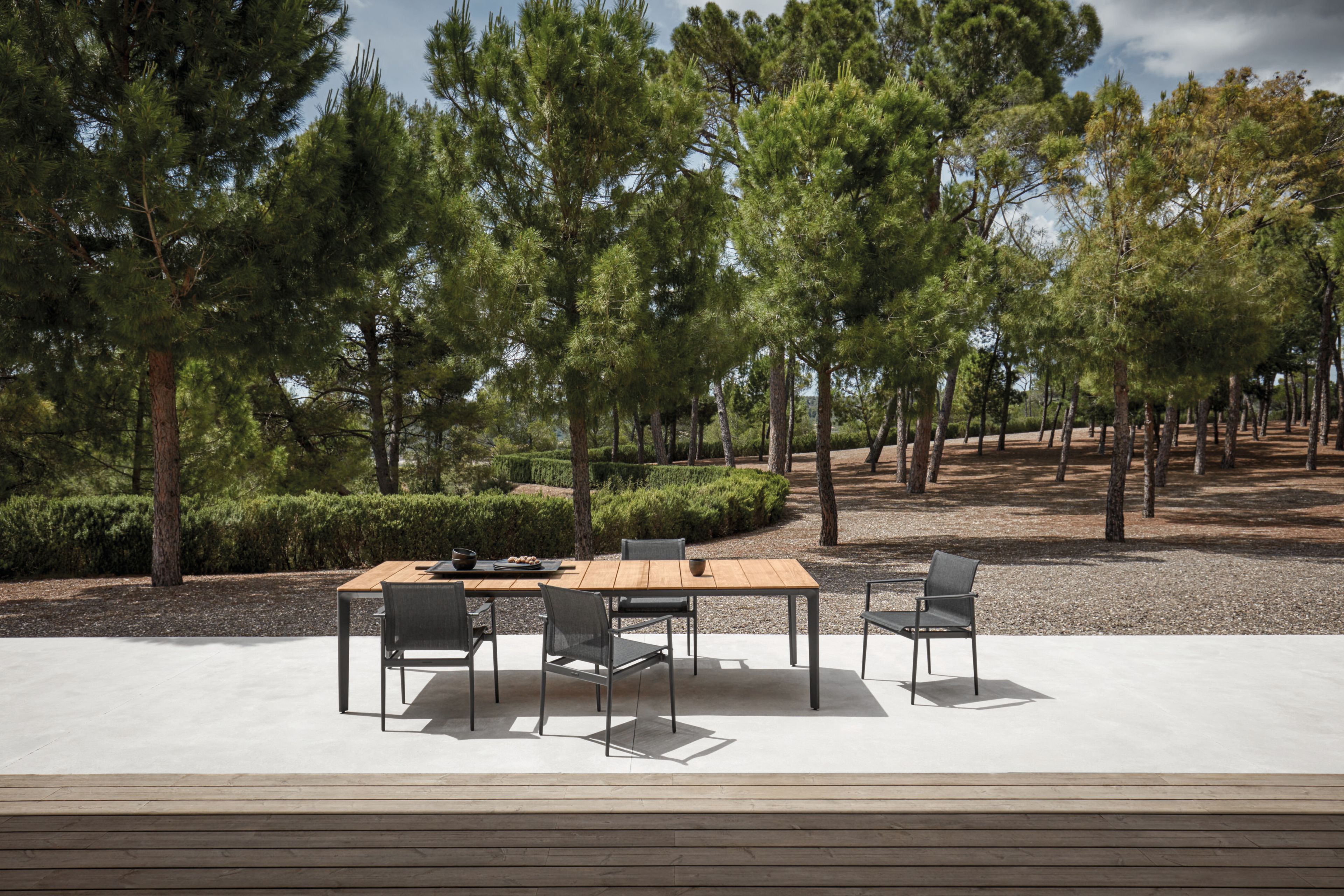 Тканевый штабелируемый садовый стул с подлокотниками Gloster 180 ARCH-00147016 - Вид №4