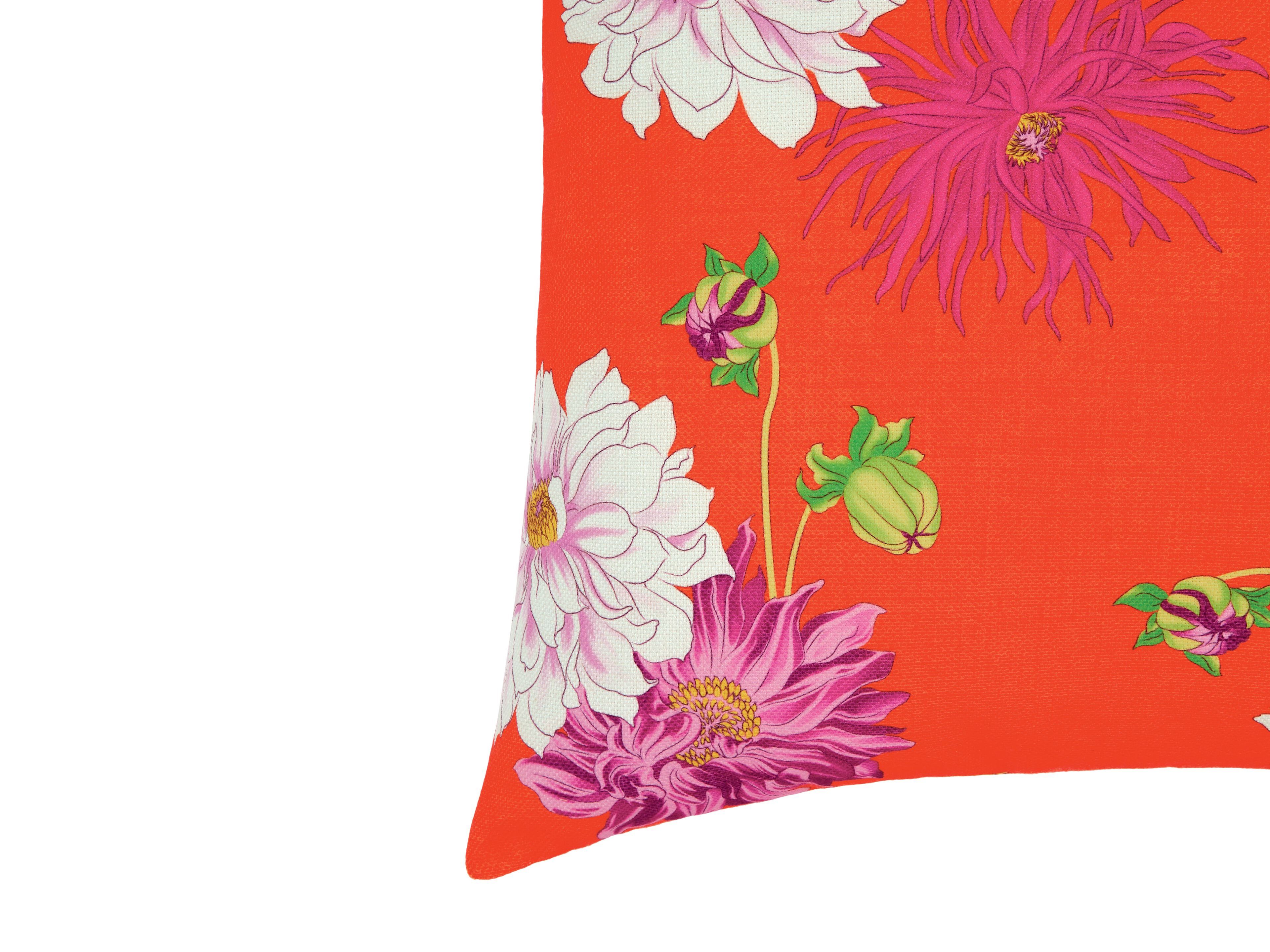 Квадратная подушка из ткани с цветочным рисунком K-3 Hana Pop ARCH-00085039 - Вид №3