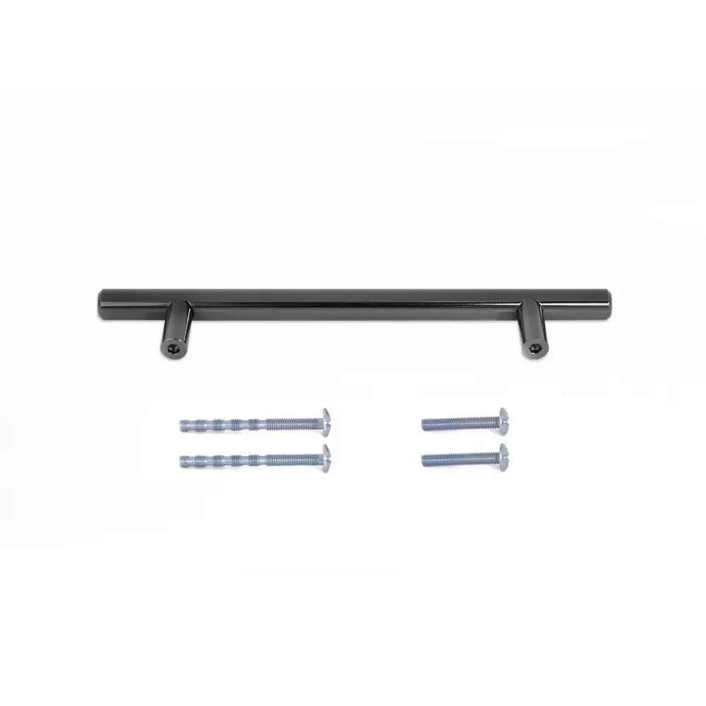 Мебельная ручка-рейлинг черный никель 128 мм PALLADIUM STLM-2198339 - Вид №1