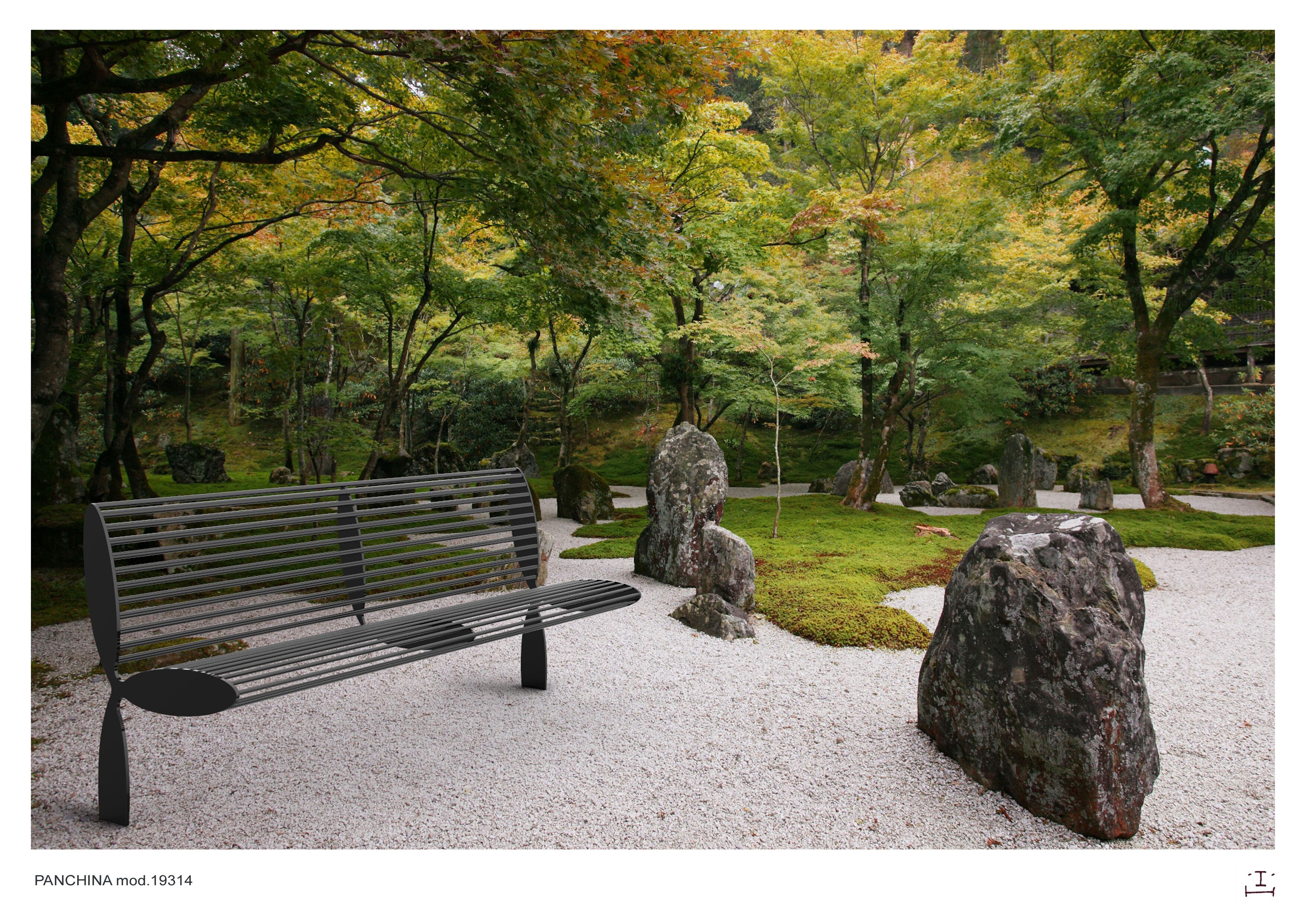 Стальная скамья со спинкой CITYSì CALIFORNIA ARCH-00000035 - Вид №3