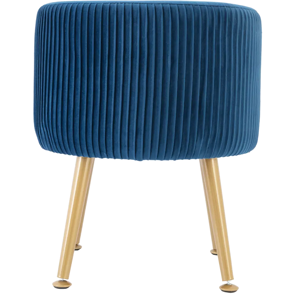 Табурет круглый мягкий Atmosphera 166595C ø35 h42 см, цвет синий STLM-2185523 - Вид №1