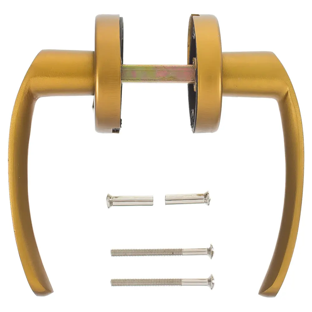 Ручки дверные на розетке E 016-S алюминий анодированное покрытие цвет бронза EDSON STLM-2211321 - Вид №2