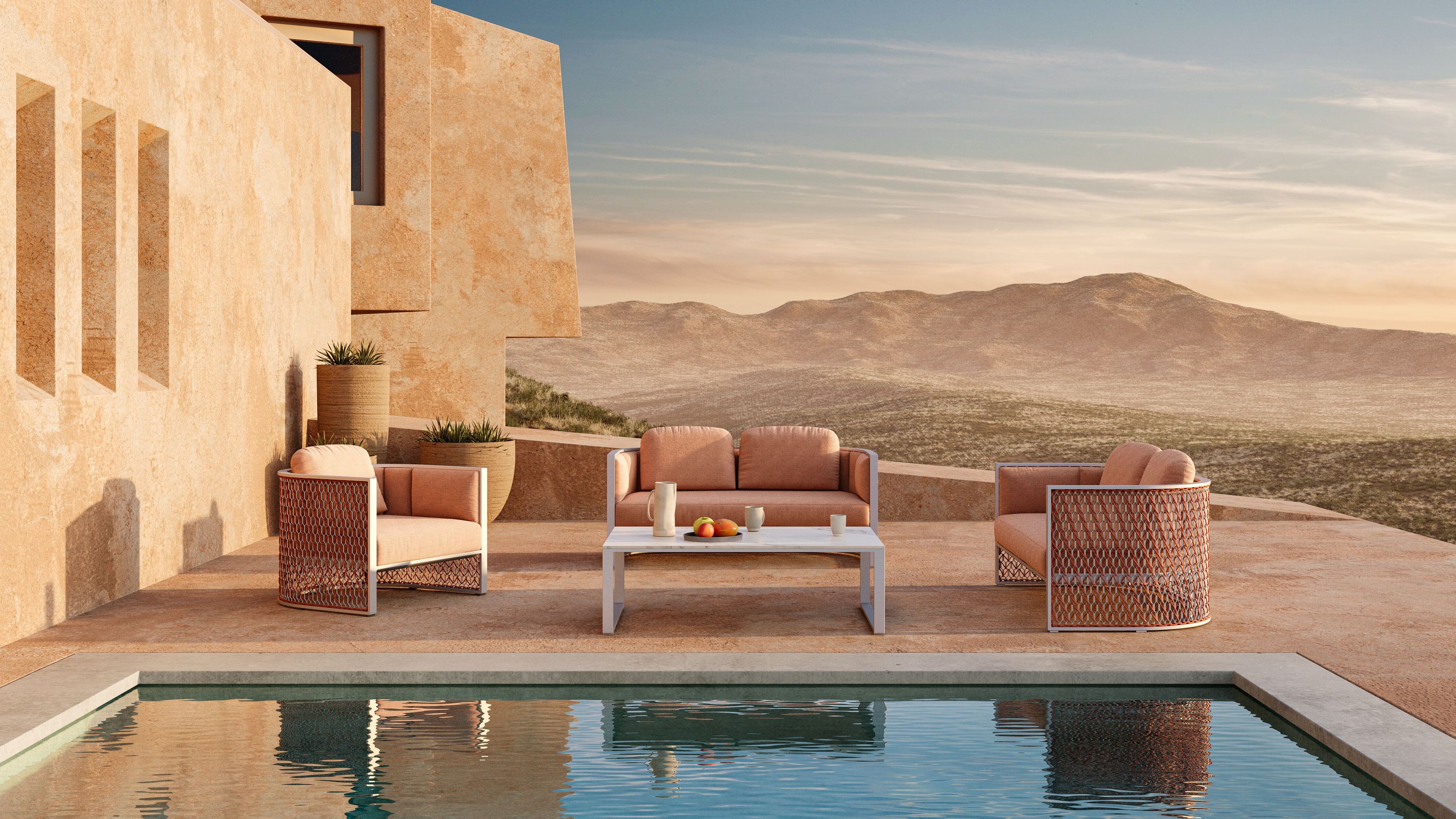 Садовое кресло из проволочной сетки VINEKO гнездо ARCH-00104920 - Вид №1