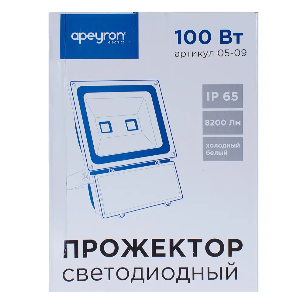 Прожектор светодиодный Apeyron 100 Вт, 7500 Лм, IP65 STLM-2064085 - Вид №3