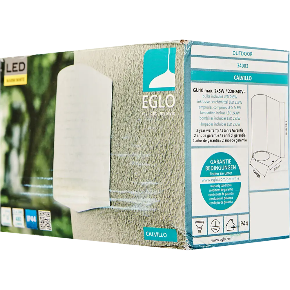 Светильник уличный настенный Eglo Calvillo 2.8 Вт IP44 цвет белый без опоры STLM-2017485 - Вид №6