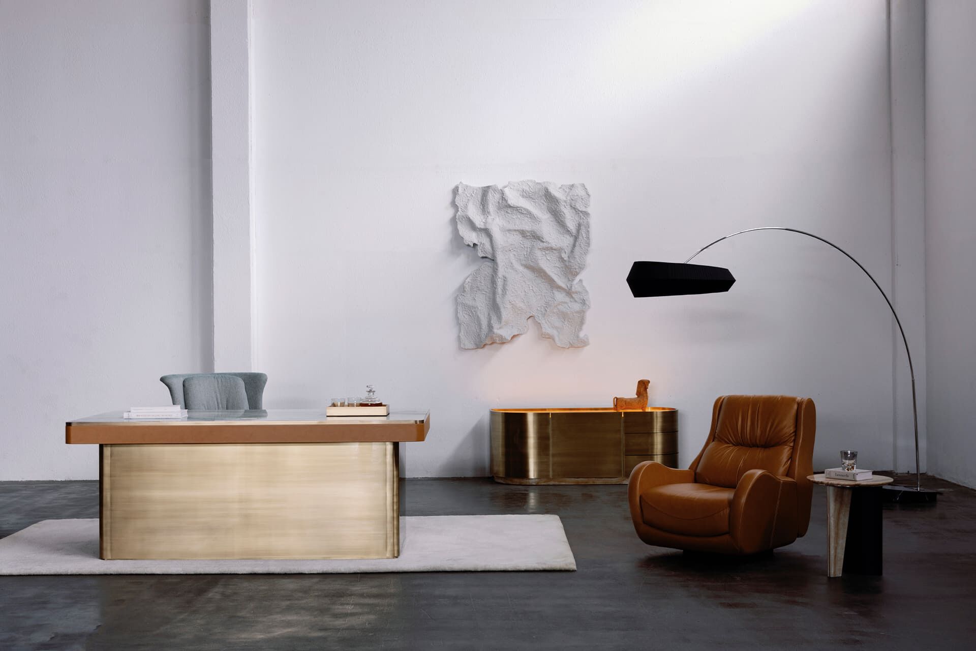 Светодиодная дуговая лампа из нержавеющей стали с шелковым абажуром Greenapple SUBLIME ARCH-00073683 - Вид №10