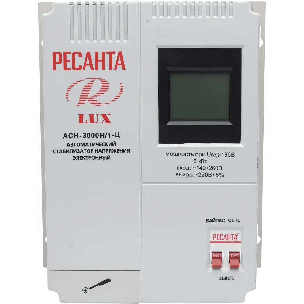 Стабилизатор напряжения Ресанта АСН- 3 000Н/1-Ц 3 кВт STLM-2098693 - Вид №2