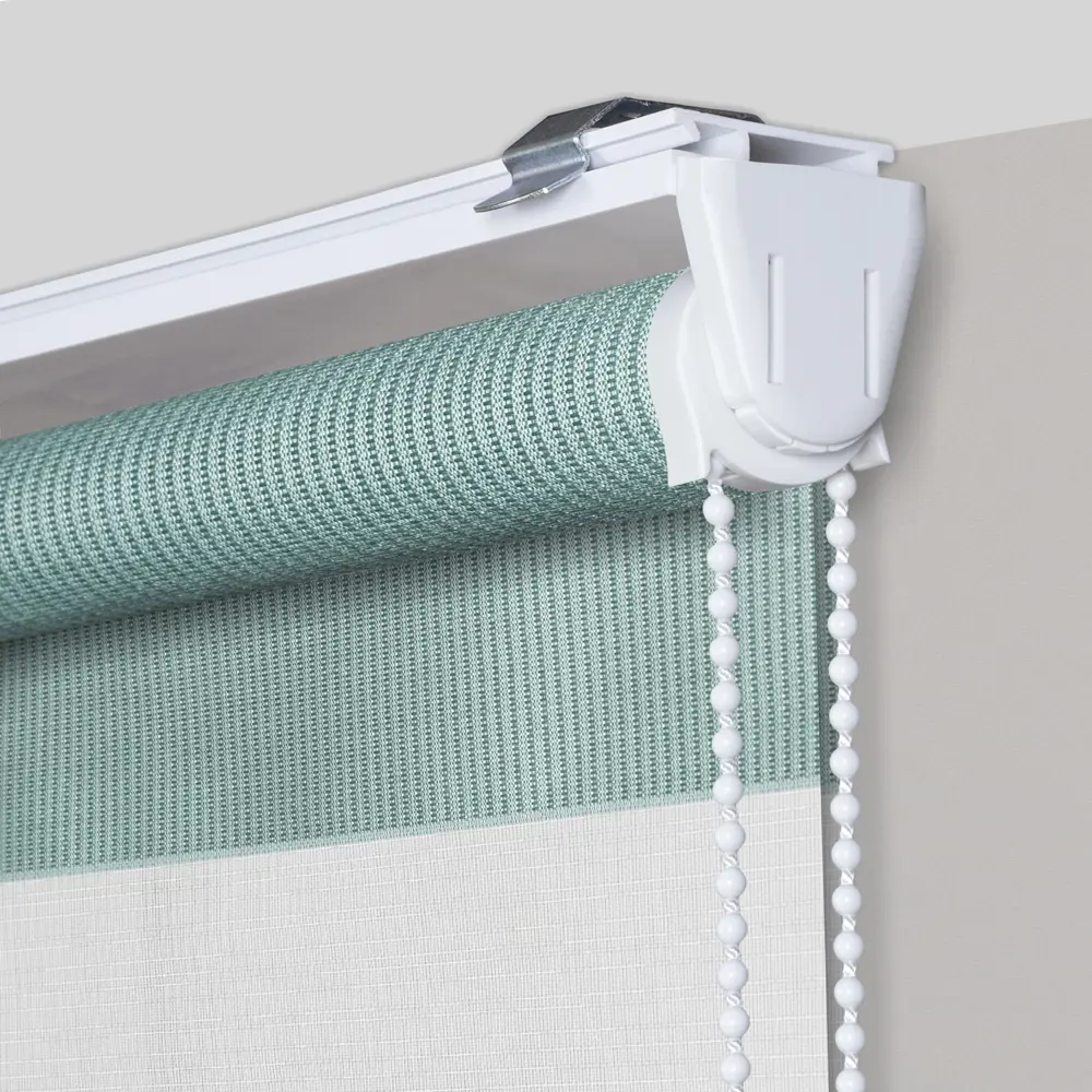 Рулонная штора день-ночь MIAMOZA Петер 55×160 см бирюзовая 89411398 STLM-1567350 - Вид №1