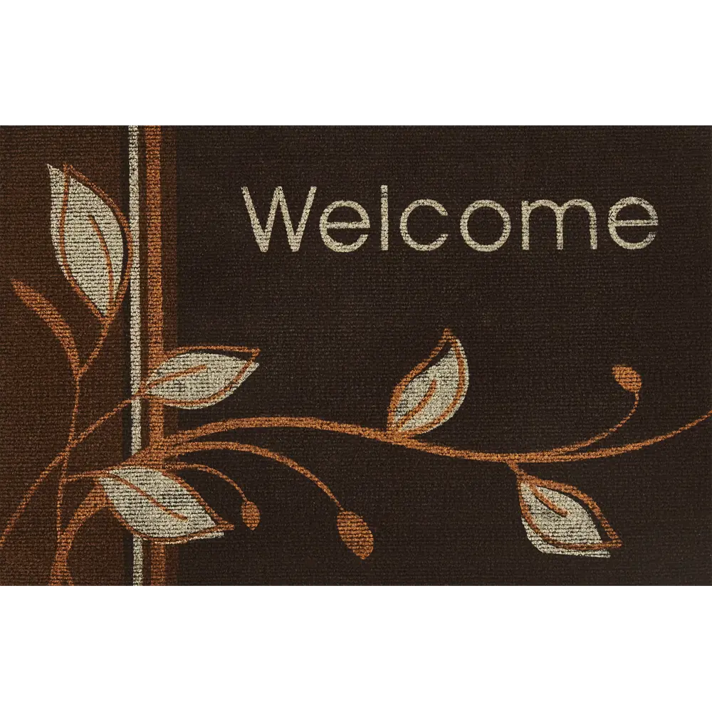 Коврик декоративный полипропилен Нью Эден 45x68 см цвет коричневый CTIM STLM-2175355