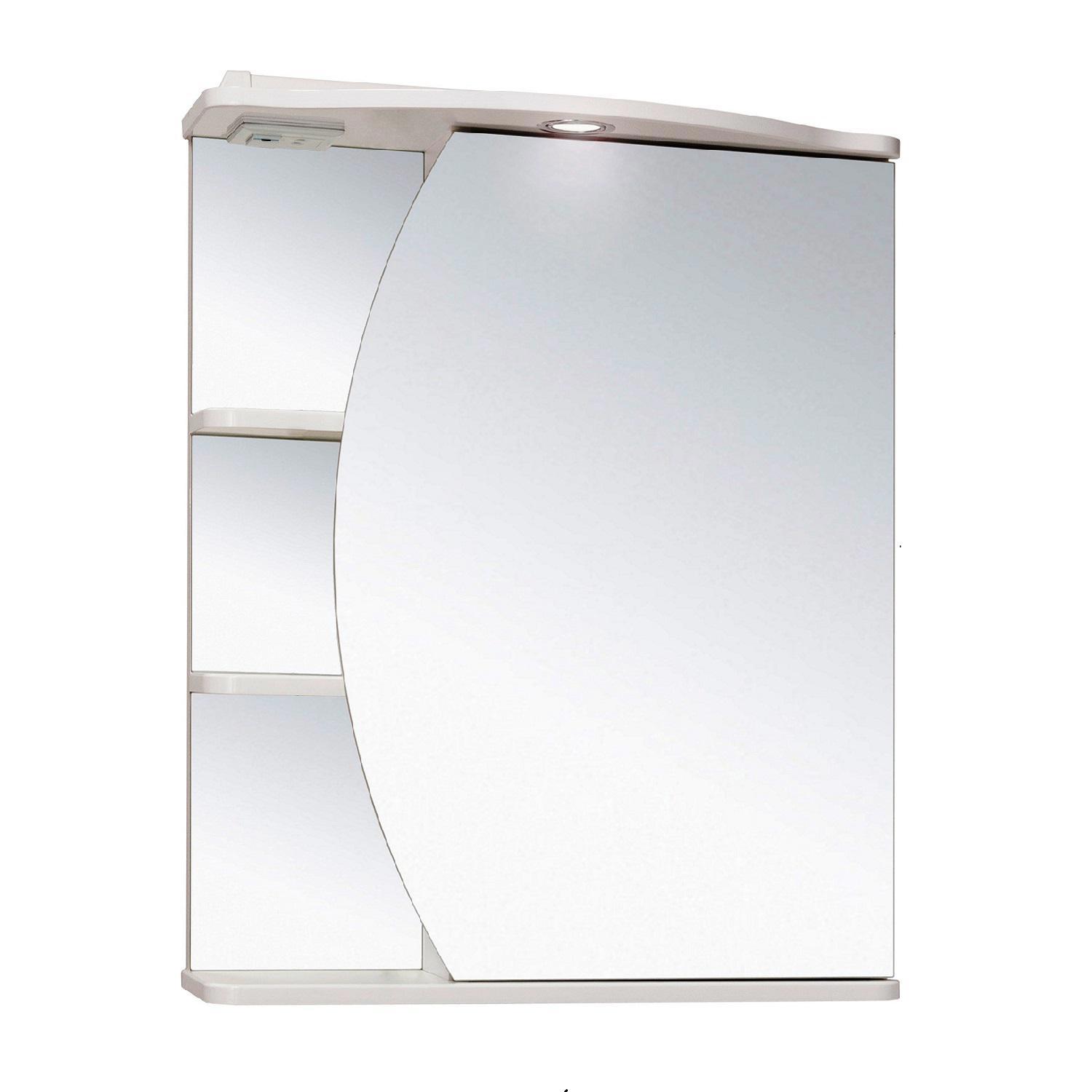 90451174 Зеркальный шкаф с подсветкой 75х60 см правый Линда STLM-0227507 RUNO