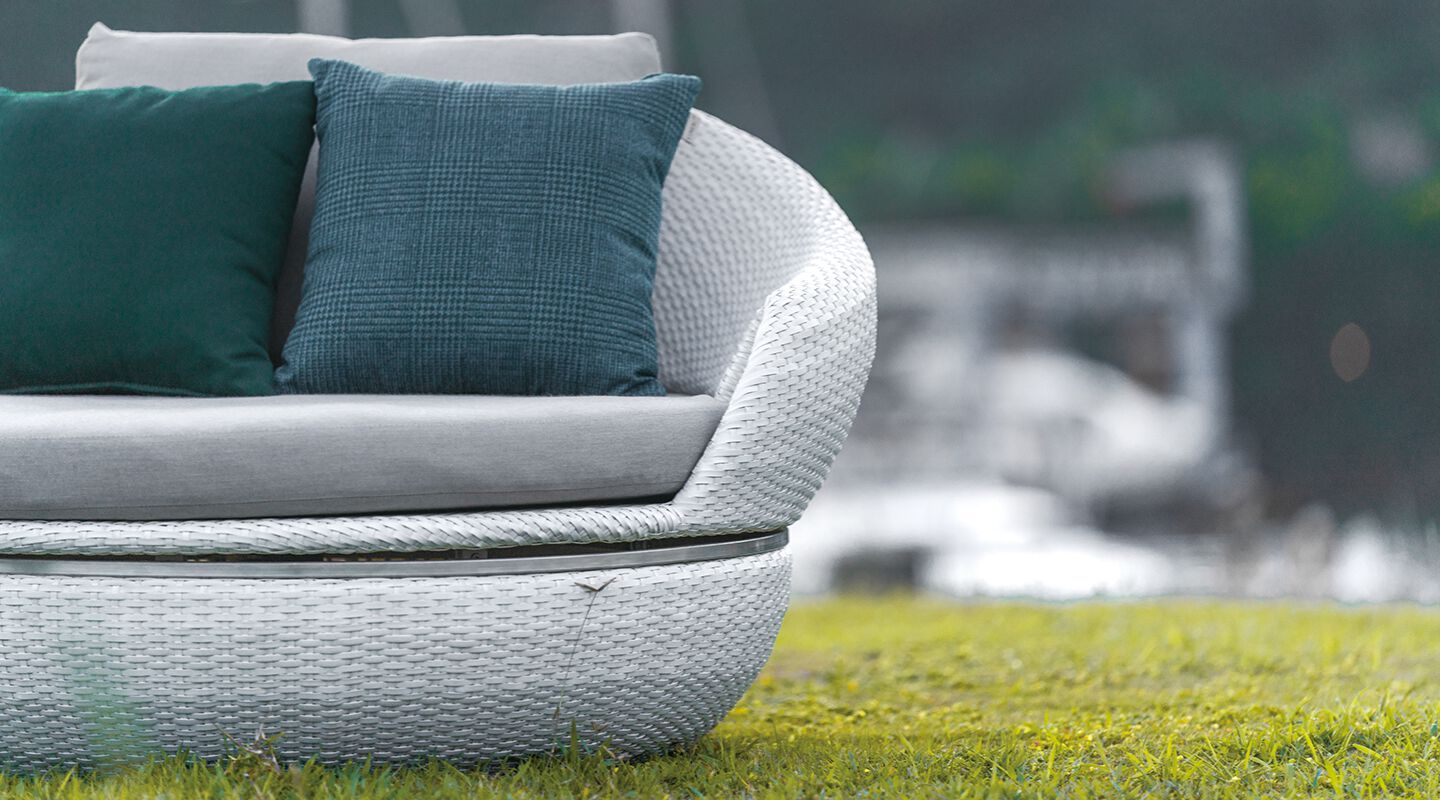 Круглая Садовая кровать из ротанга VINEKO Space ARCH-00147641 - Вид №2