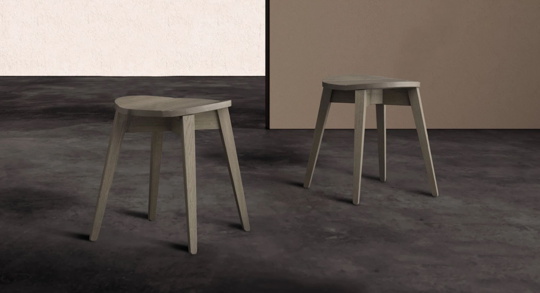 Деревянный низкий стул Devina Nais CUT ARCH-00148924 - Вид №1