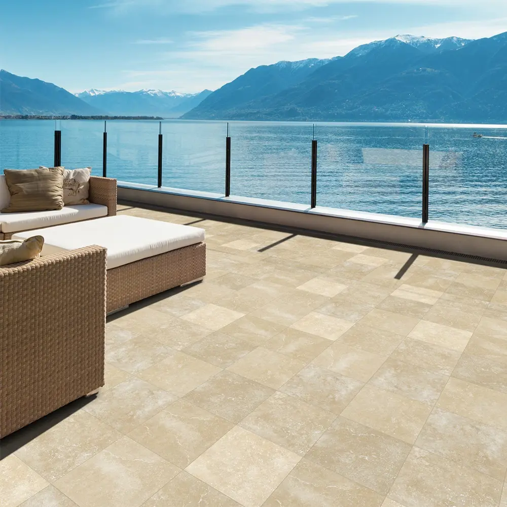 Ступень Stone Ocre 33x33 см цвет бежевый 1 шт. 88945131 STLM-2156028 Santreyd 