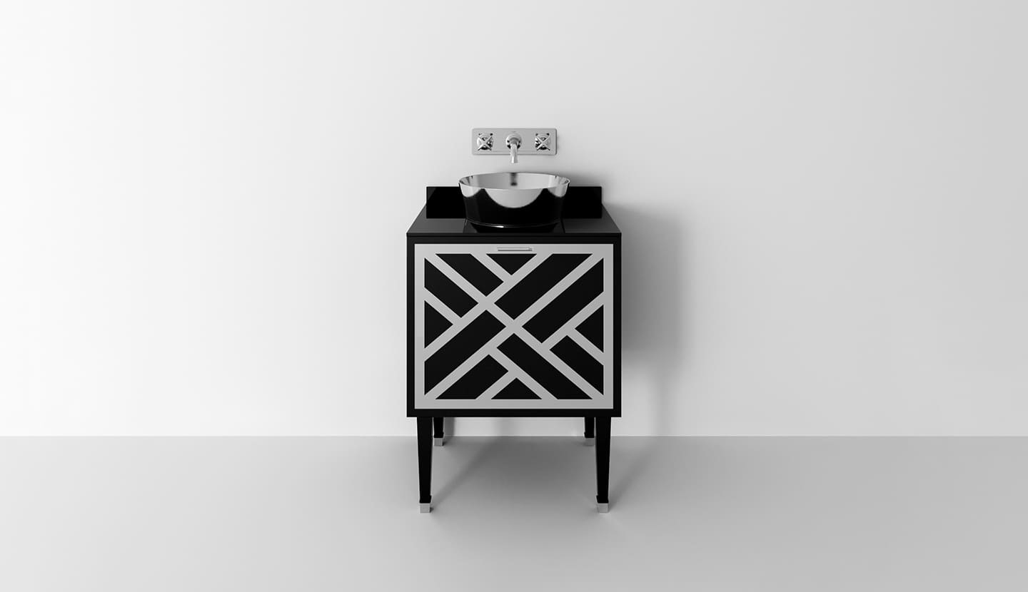 Деревянный одиночный напольный умывальник с ящиками Park Avenue CORA 1A ARCH-00059779 - Вид №2