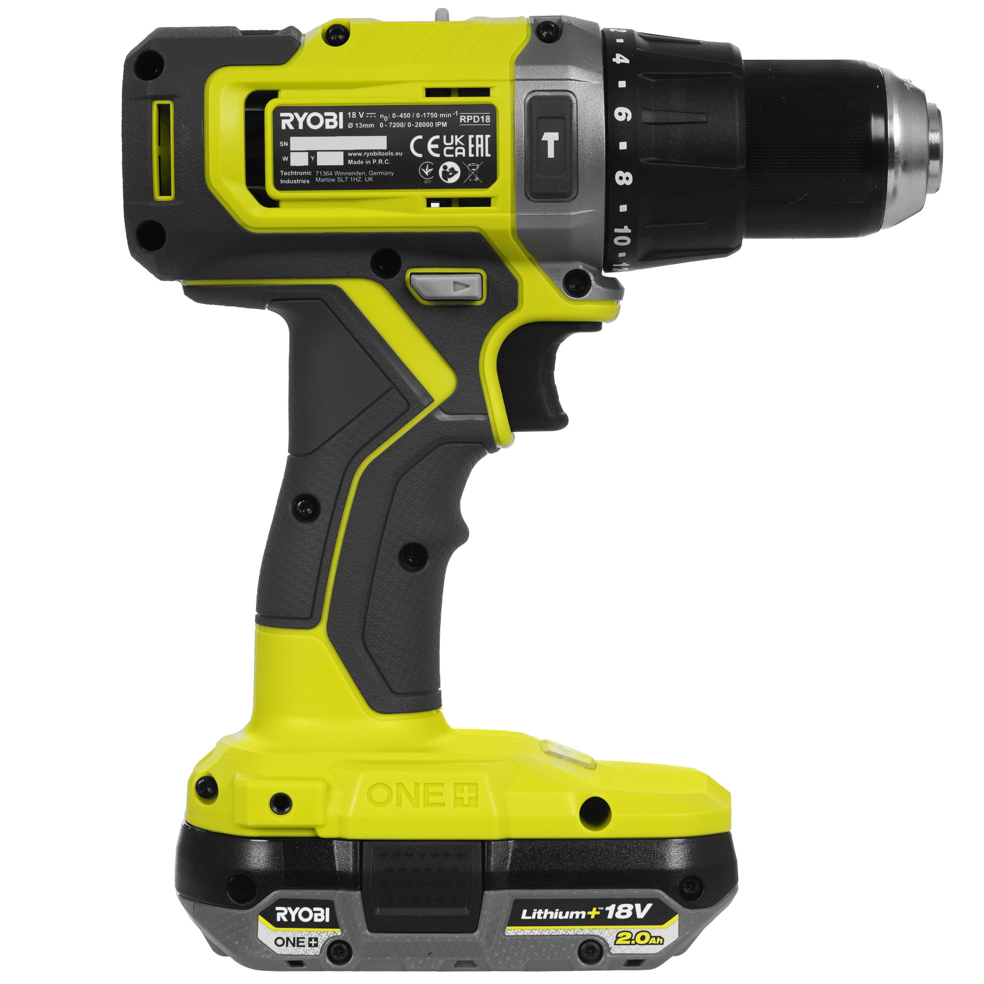 Дрель-шуруповерт Ryobi RPD18-2C42S ONE+ 18V 5481191 STDN-0105896 - Вид №2