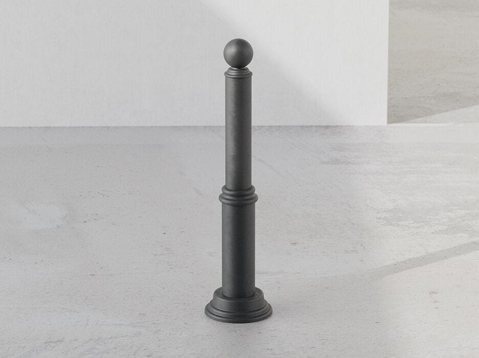 Металлический фиксированный столб боллард с опорной плитой DIMCAR ARCH-00081870 - Вид №1