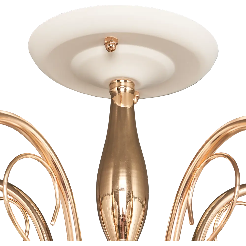 Люстра потолочная «Ария» КС30071/5С, 5 ламп, 18 м², цвет белый/золотой КЛЮЧНИК STLM-2070568 - Вид №4