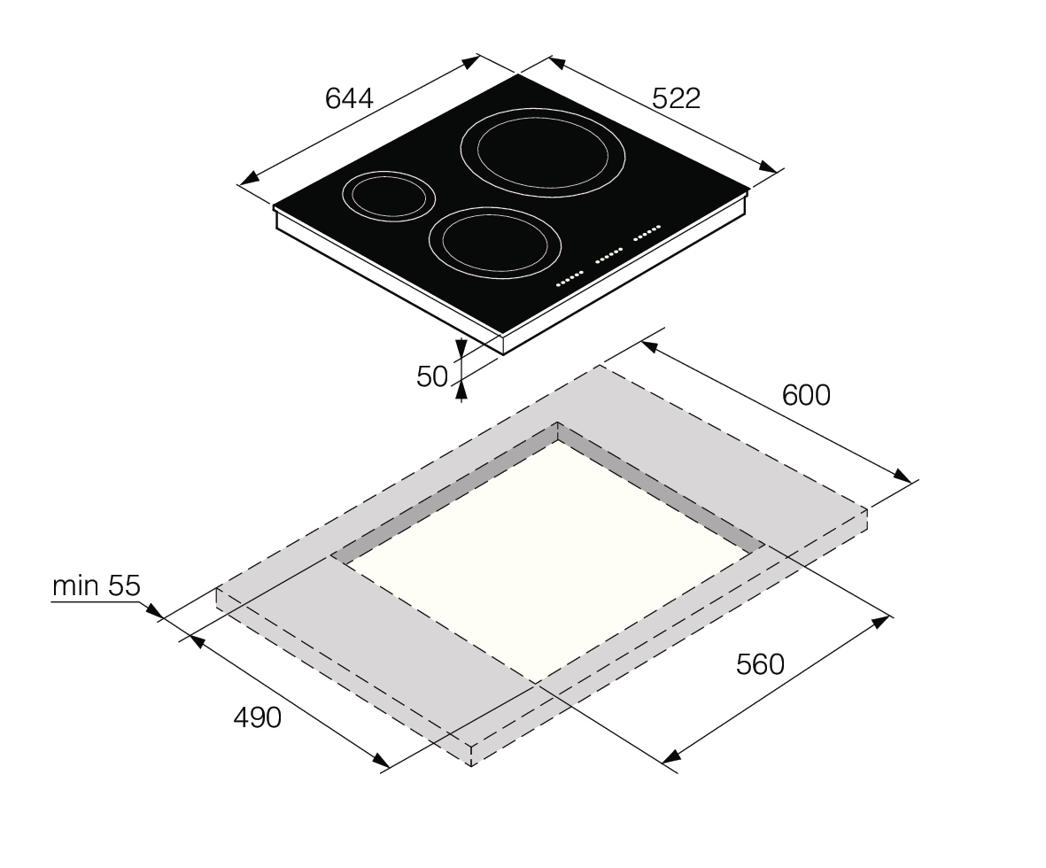 5485187 Индукционная варочная поверхность Asko HI1633G STDN-0088860 - Вид №1