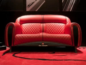 Tonino Lamborghini Casa Мягкий 2-местный кожаный диван Imola