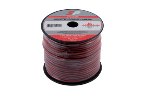 15789256 Акустический кабель 2x0.25 мм2, красно-черный, 100 м SP2025RB SPARKS