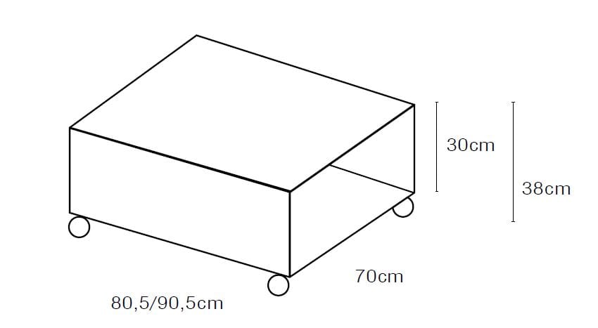 Тумбочка / журнальный столик из листового металла XAM SLIM 2 ARCH-00153214 - Вид №4