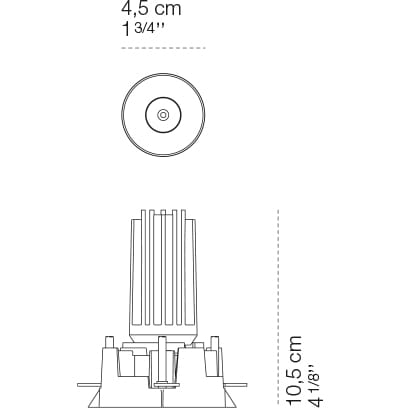 Утопленный круглый светодиодный прожектор Cini&Nils меньше ARCH-00051223 - Вид №3