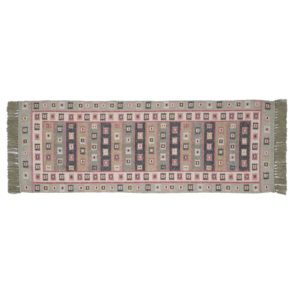 Коврик грязезащитный KREAFORTA Cauvery 60x180 см полиэстер цвет зеленый STLM-2087769 - Вид №1