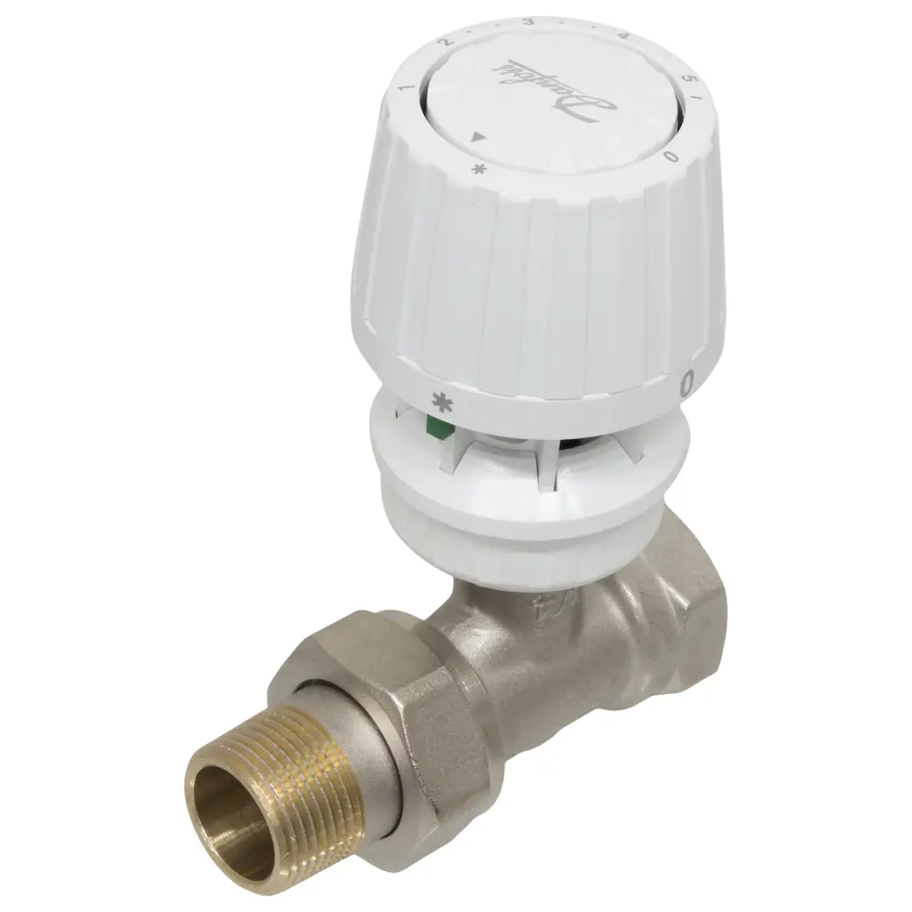 Термостатический комплект для радиатора прямой Danfoss 3/4" с термостатической головкой для двухтрубной системы STLM-2069469 - Вид №1