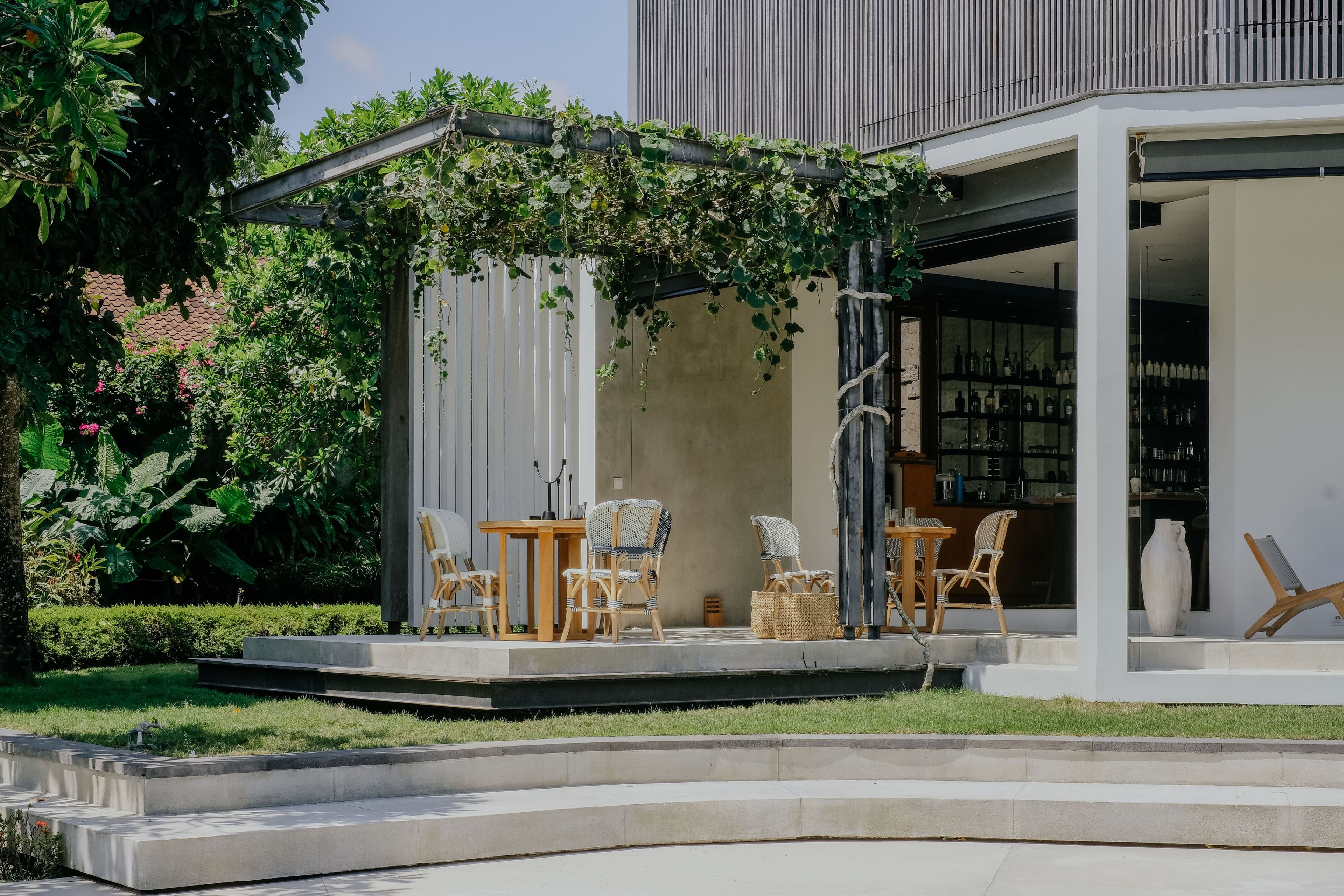 Ротанг сад стул с открытой спинкой cbdesign бистро ARCH-00150703 - Вид №29