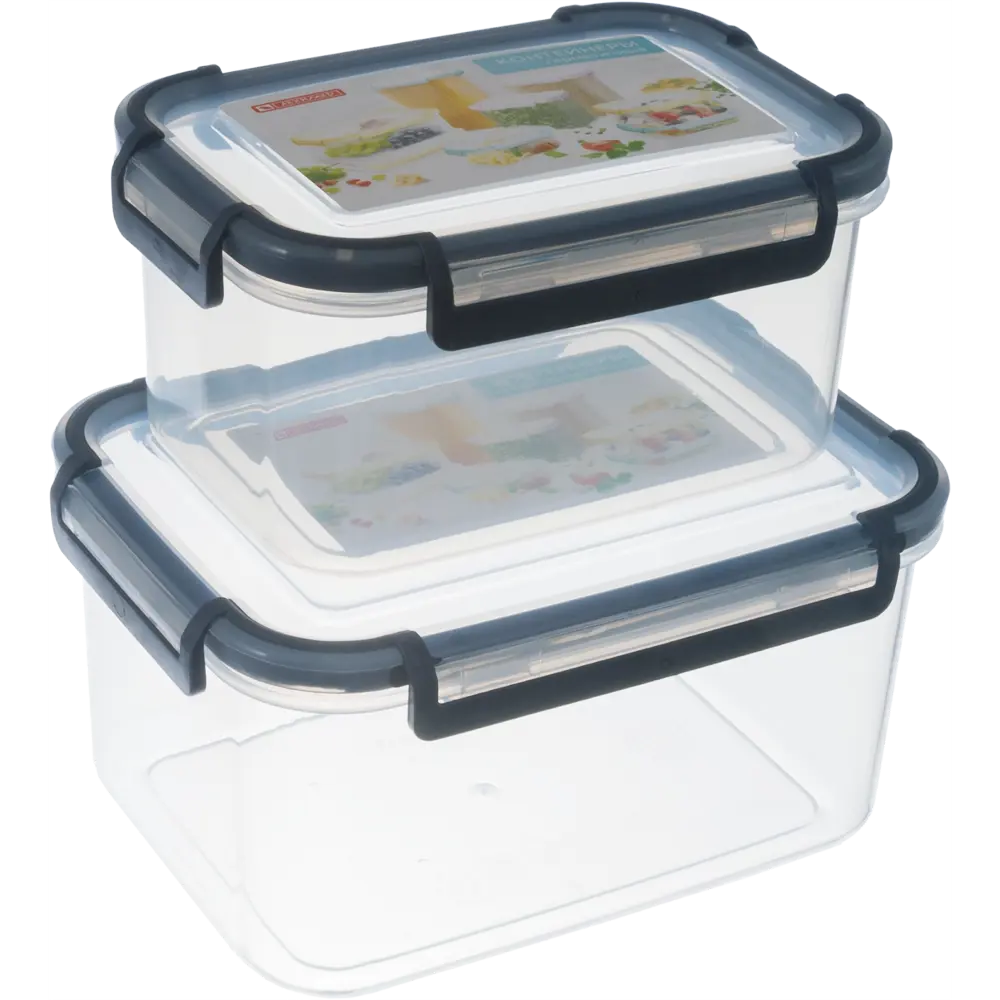 Santreyd: Набор герметичных контейнеров для хранения продуктов 0.8+1.6 л 84841765 STLM-0055941 - Вид №1