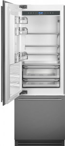 RI76LSI Холодильник / встраиваемый холодильник, 74 см, no-frost SMEG