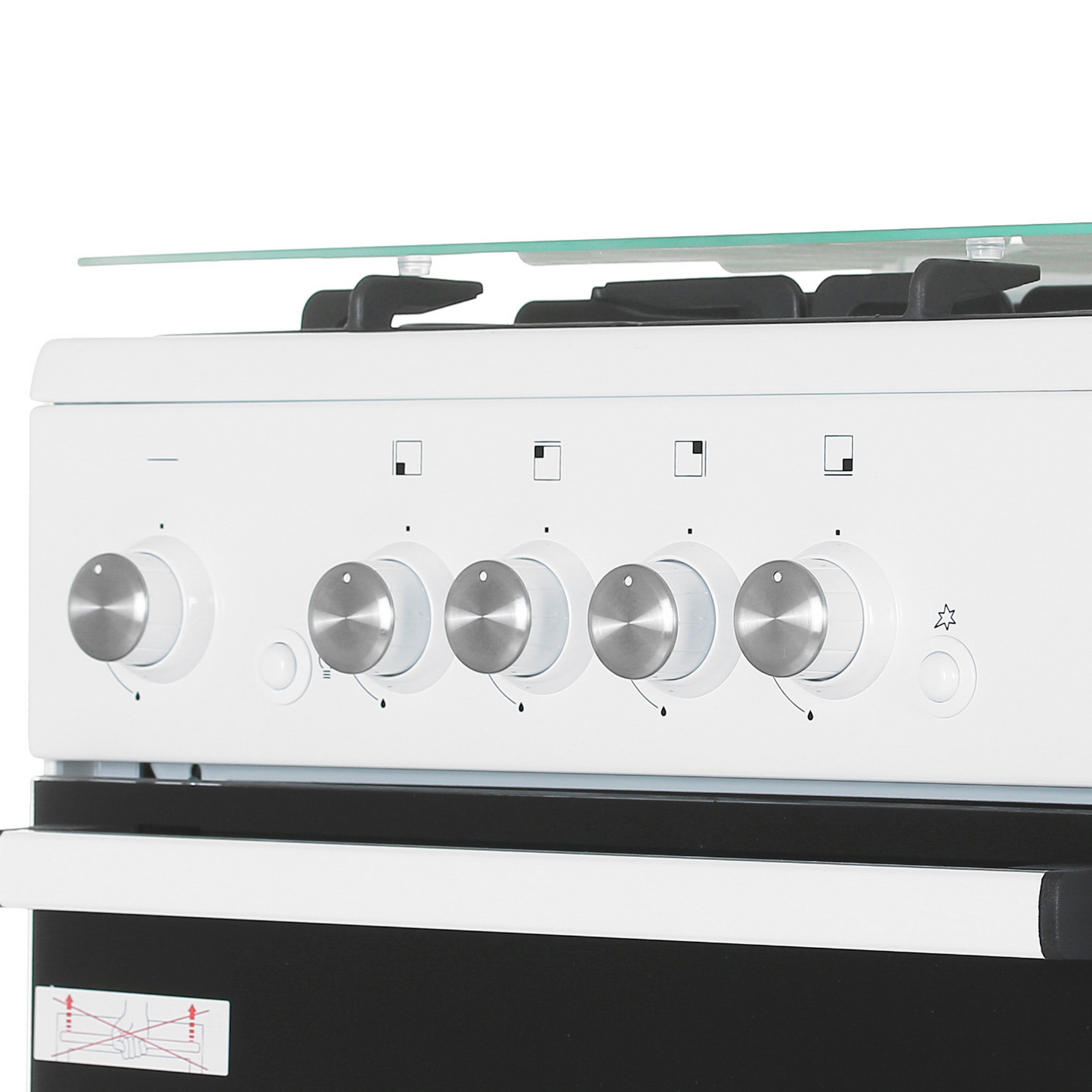 8187178 Газовая плита De Luxe 5040.32Г (КР) ЧР белый STDN-0118375 - Вид №3