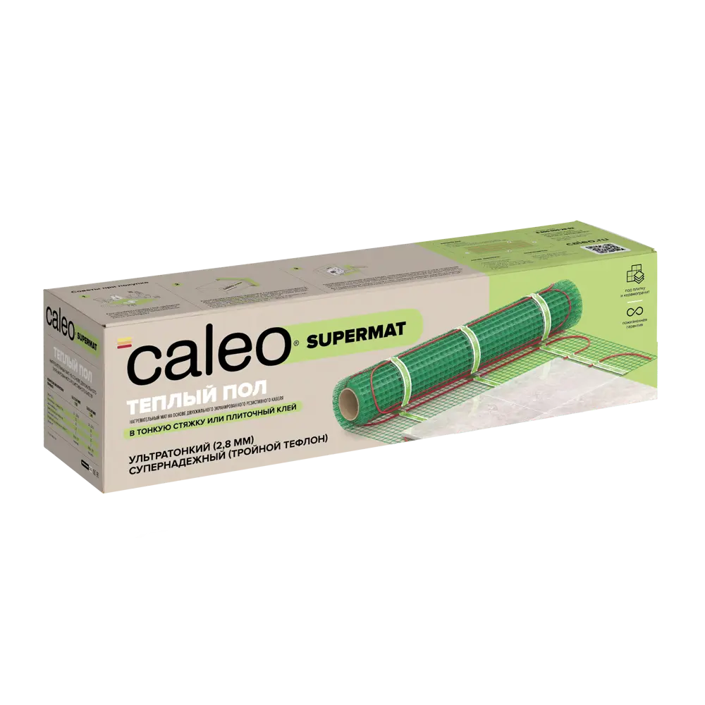 Нагревательный мат для теплого пола Caleo Supermat 0.7 м², 91 Вт STLM-2210170 - Вид №1