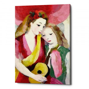 896518954_2628 Картина «Две девушки с гитарой» (холст, галерейная натяжка) Object Desire