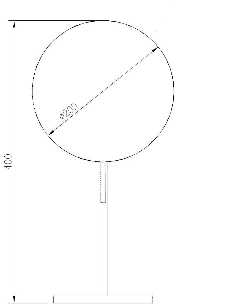 Столешница круглое увеличительное зеркало Spekkio Eta ARCH-00056549 - Вид №2